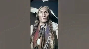 Wolf Robe ~ Ho'néhevotoomáhe ~ Southern Cheyenne Chief (1838 -1910)  Benjamin Harrison Peace Medal